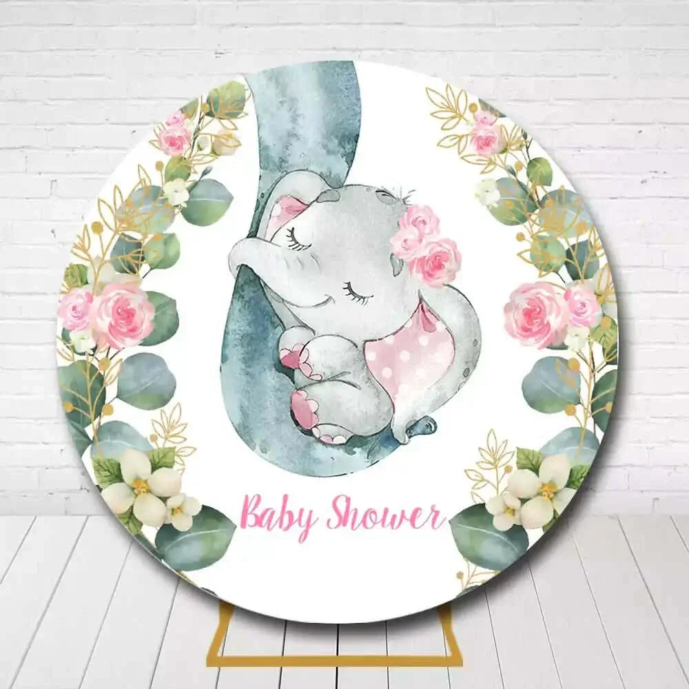 floral-baby-elephant-shower-circle-background