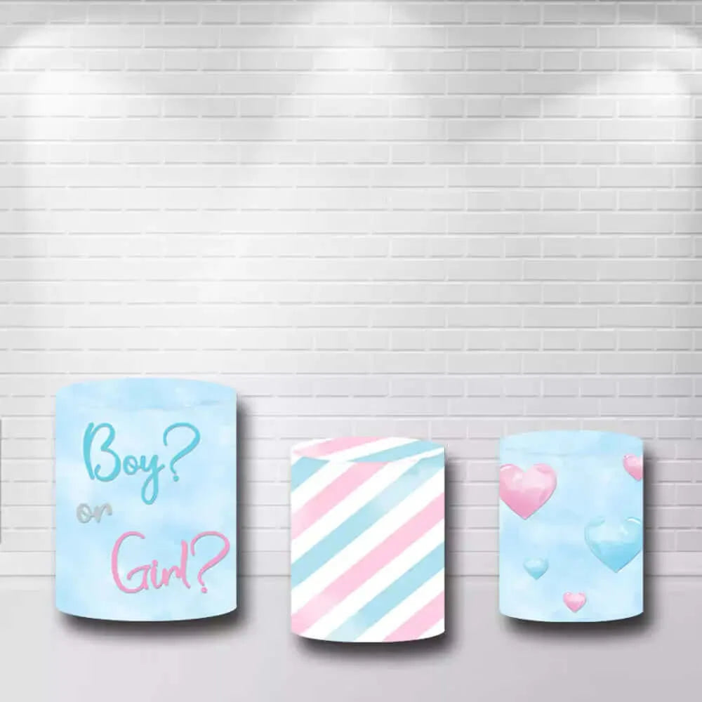 Baby Elephant Gender Reveal Boy Or Girl Cylinder Covers
