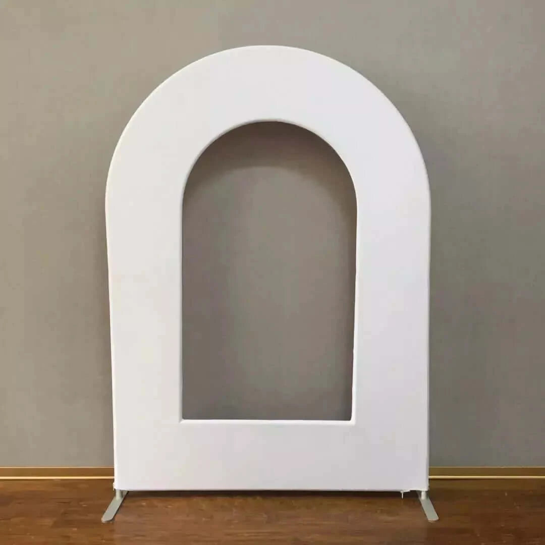 Hollow Space Arch Backdrop Stand with White Cover