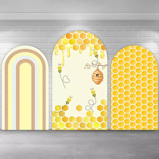 Sweet Bee Day Baby Shower Newborn Arch Backdrop Cover