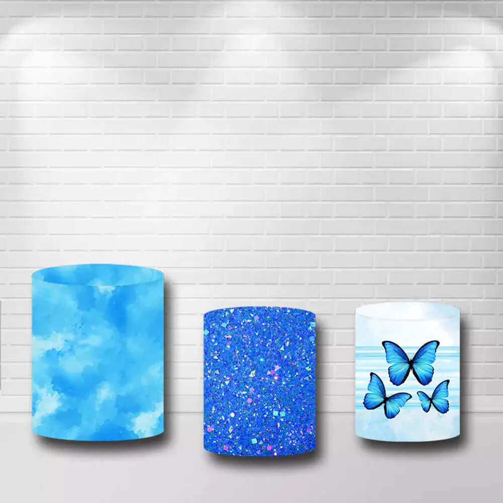 Blue Butterfly Plinth Covers