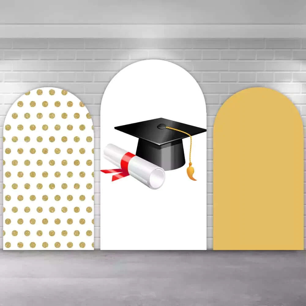 Congratulation Graduation Arch Backdrop Cover