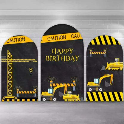  Construction Party Chiara Arch Backdrop Covers