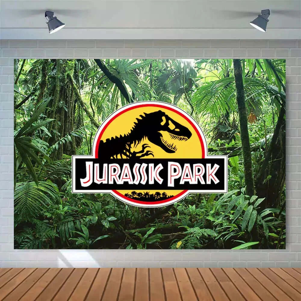 Green Forest Jurassic Park Dinosaur Party Backdrops For Photo Studio