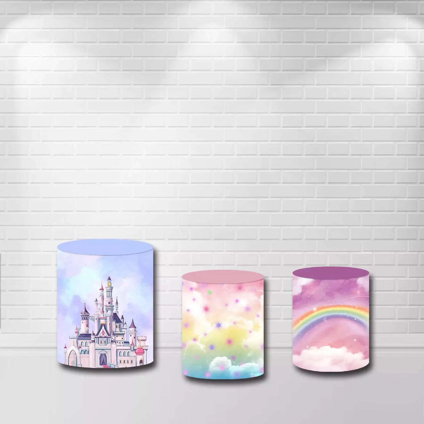  Rainbow Fairy Castle Plinth Covers