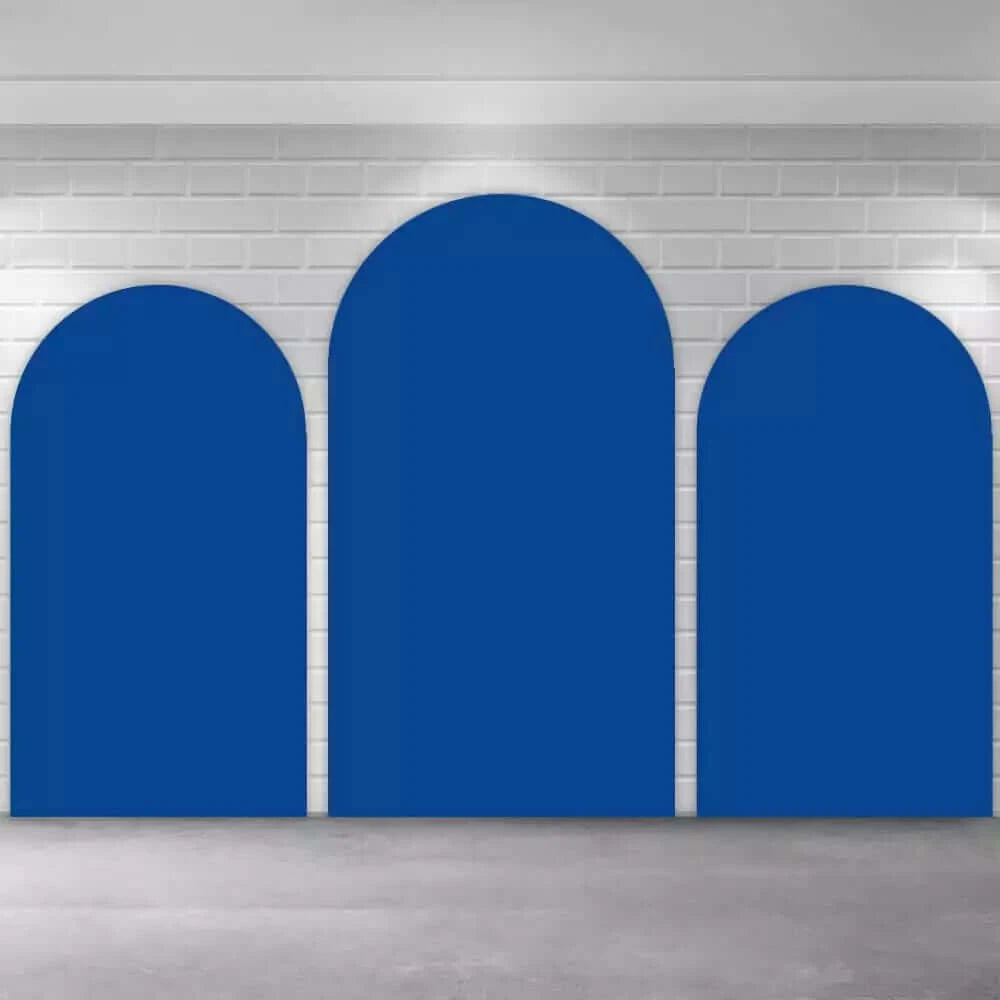 Royal Blue Chiara Arched Wall Backdrop Covers