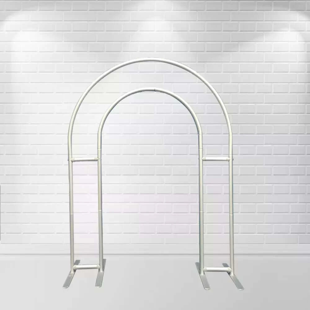 Silver Metal Open Arch Stand