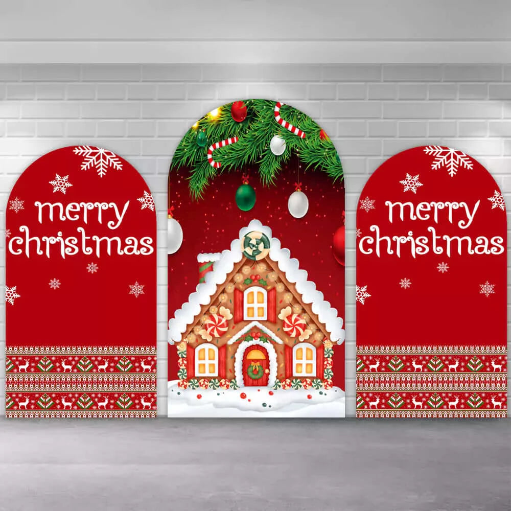  Snowflakes Candy House Decoration Chiara Wall Party Backgrounds