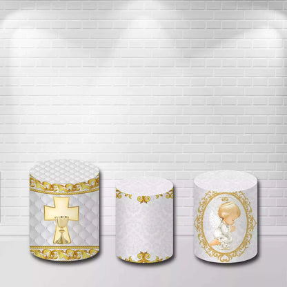 Pigeon White Angel Baptism Cylinder Covers